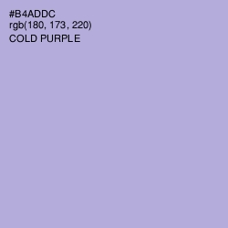 #B4ADDC - Cold Purple Color Image
